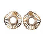 Brinco Girassol dourado