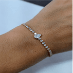 Pulseira Gota zircônia