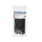 Abraçadeira Fita Preta 197mm x 4,6mm Hellermann T50R com 100 peças