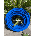 Kit 30mts Mangueira de Jardim Siliconada Azul