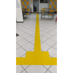 Piso Tátil Alerta Amarelo 25 X 25 Kapazi