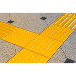 Piso Tátil Alerta Amarelo 25 X 25 Kapazi