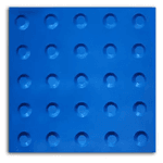Piso tátil Alerta Azul 25 x 25 Kapazi