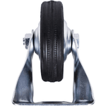 Rodízio de Borracha 5" 125mm Fixo Preto Worker