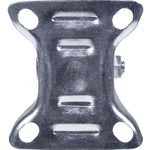 Rodízio de Borracha 5" 125mm Fixo Preto Worker