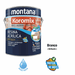 RESINA ACRÍLICA BRILHANTE BASE ÁGUA KOROMIX 3,6L MONTANA