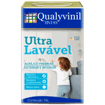 TINTA ACRÍLICA SEMI BRILHO BRANCO NEVE ULTRA LAVÁVEL 18L QUALYVINIL