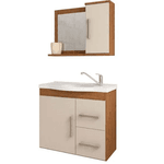 Kit Toucador Atenas 65cm Amendoa/off White