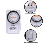 Timer Temporizador Bivolt Foxlux