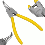 Alicate para Anéis Externo com Bico Curvo 7 Pol TITANIUM-4661