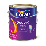 Tinta Coral Acrílico Fosco Decora Matte Branco Premium 3,6L