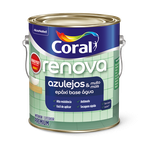 Epóxi Coral Brilhante Base Água Renova Azulejos Branco Premium 3,6L