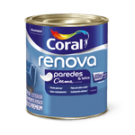 Tinta Coral Acrílico Fosco Renova Paredes & Tetos Branco Premium 0,8L