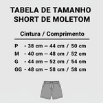 Bermuda Moletom Preto