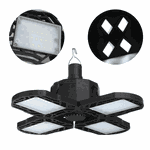 Lanterna LED Dobrável Camping Recarregável Solar e USB 4 folhas