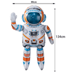 Astronauta Gigante Metalizado 3D