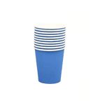 Copo de Papel Azul Descartável 250ml - 10 unid