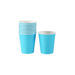 Copo de Papel Azul Candy Descartável 250ml - 10 unid