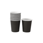 Copo de Papel Preto Descartável 250ml - 10 unid