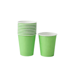 Copo de Papel Verde Candy Descartável 250ml - 10 unid 