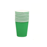 Copo de Papel Verde Candy Descartável 250ml - 10 unid 