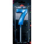 Vela de Aniversário Design Silver - Azul