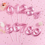 Vela de Aniversário Design Silver - Rosa