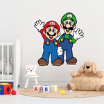Adesivo Mario e Luigi