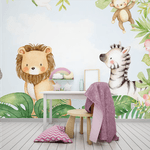Papel de Parede Infantil Leãozinho