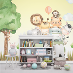 Papel de Parede Infantil Animais