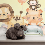 Papel de Parede Infantil Animais