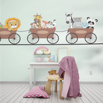Papel de Parede Infantil Animais divertindo