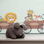 Papel de Parede Infantil Animais divertindo