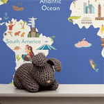 Papel de Parede Infantil Mapa 