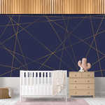 Papel de Parede Infantil Formas 