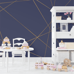 Papel de Parede Infantil Formas 