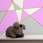 Papel de Parede Infantil Formas Rosa