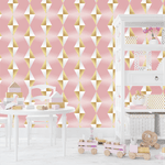 Papel de Parede Infantil Gotas Douradas