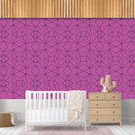 Papel de Parede Infantil Roxo