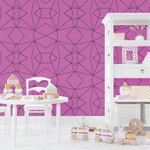 Papel de Parede Infantil Roxo
