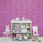Papel de Parede Infantil Roxo