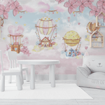 Papel de Parede Menina Balões da Fantasia