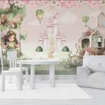 Papel de Parede Menina Divertindo no Castelo