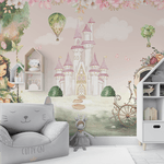Papel de Parede Menina Divertindo no Castelo