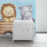 Papel de Parede Menino Animais