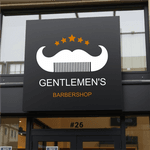 Placa de Barbearia para Fachada ACM