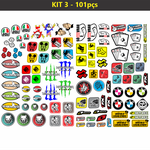 Kit Stikers Moto/ Carros 101pcs
