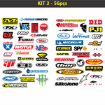 Kit Stikers Moto/ Carro 56pcs