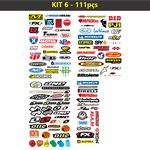Kit Stikers Moto/ Carro 111pçs