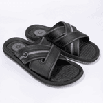 Chinelo Slide Cartago Fiji IV Cinza/Preto